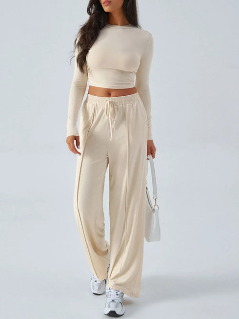 'Riftwear' Long Sleeve Top and Pants Set - Celes Fashion